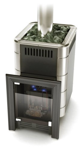 Печь для бани газовая «TMF Уренгой-2 Inox» антрацит